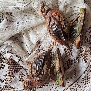 Vintage Quail Set Of 2 Ardco 0~2354
